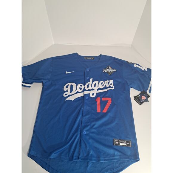 Nike Other - Los Angeles Dodgers #17 Shohei Ohtani Royal 2025 World Series No.34 Patch M